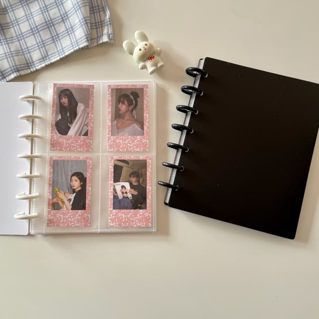 A5 Mushroom Hole Photocard Binder File Kpop Stationery Polco Storage Polaroid Album Storage Idol Lomo Card Ticket Postcard