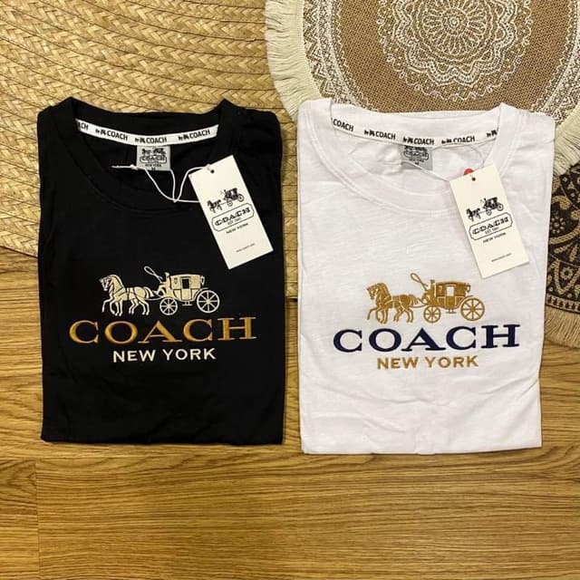 Cotton New T-shirt Coa-cs for Men and Women with The Same Casual T-shirt Letter Carriage Printing Short Sleeve XS-3XL