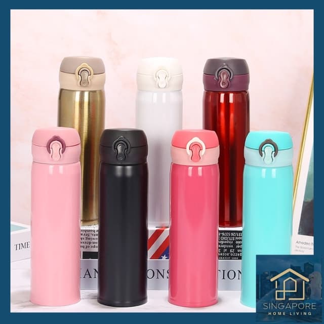 (HOT SALE?) Small Portable Thermoses Bottle For Tea Vacuum Flask Thermoses Stainless Steel Straight Cup Thermos