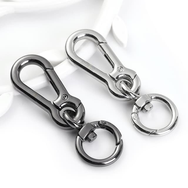 Carabiner Clip Keyring Zinc Alloy Keychain with Snap Hook Quick Release Key Rings Stonego Keychain
