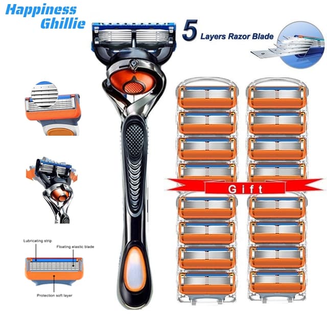Men's shaver/Suitable for Fusi 5 razor blade/ Fusi Progli manual razor/5-layer razor blade