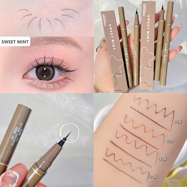 [Value Choice]CODSWEET MINT 0.05mm ultra-fine liquid eyeliner pen waterproof long-lasting non-smudge suitable for students