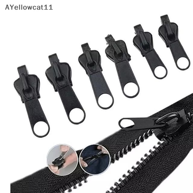 AA 6Pcs Instant Zipper Universal Instant Fix Zipper Repair Kit Replacement Zip SG