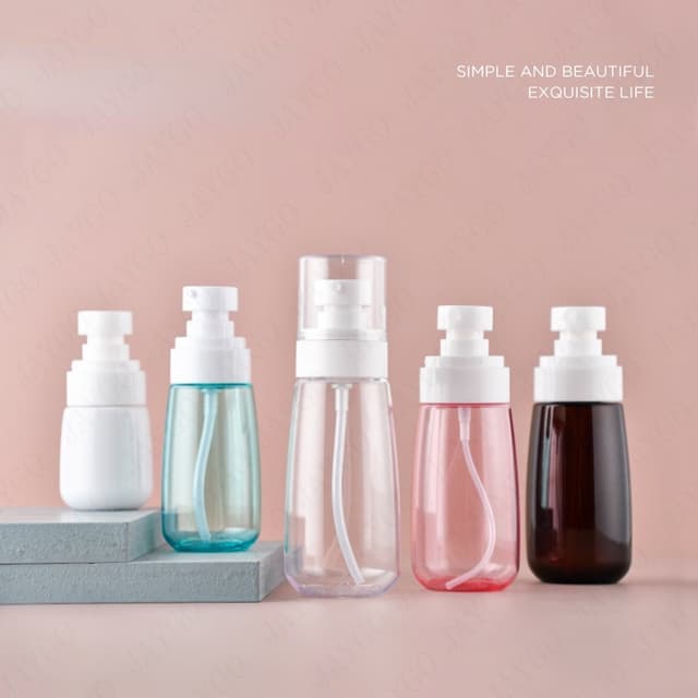 30ml 60ml 80ml 100ml Spray Bottle /Alcohol Lotion Pump Bottle Plastic Cosmetic Bottle Refillable Travel Size Bottles Containers
