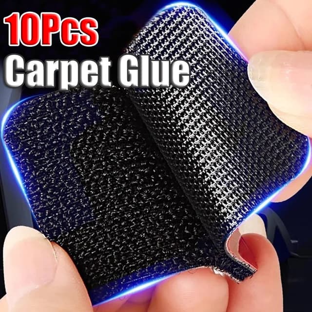 10Pairs Self Adhesive Fastener Car Carpet Tape Universal Floor Mat Clips Retention Holders Grips Sticker For Car