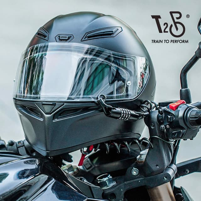 T2P Helmet Mini Lock Motorcycle Bicycle Muti Purpose Portable Combination