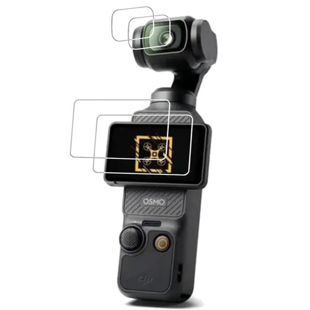 For DJI OSMO Pocket 3 Protector Film Tempered Glass Protector Screen Lens Full Screen Protection Camera Accessories