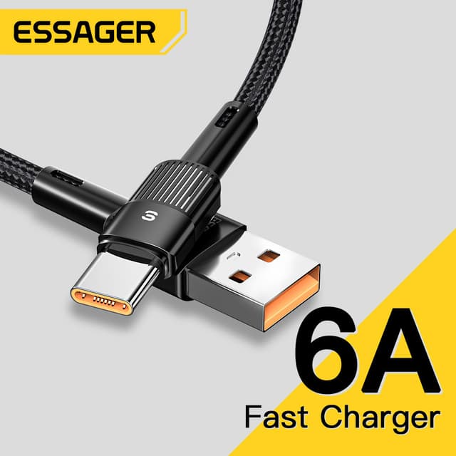Essager 6A 66W USB C cable for Samsung fast charging charger data cable