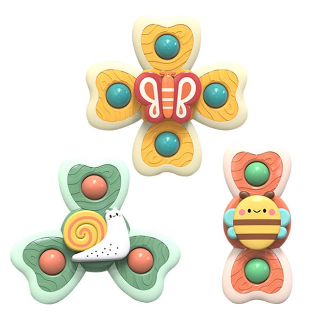 Bugs Spinner Baby Toy Kids Bath Toys Suction Cup Spinning Toy