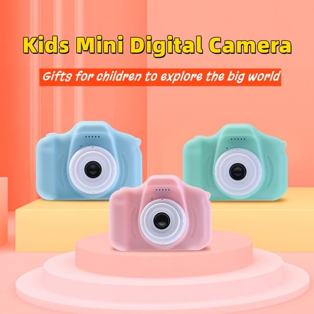 Kids Camera Toy Children Digital Camera Cartoon Photo Kids MINI Camera Children Camera for Kids Birthday Gift